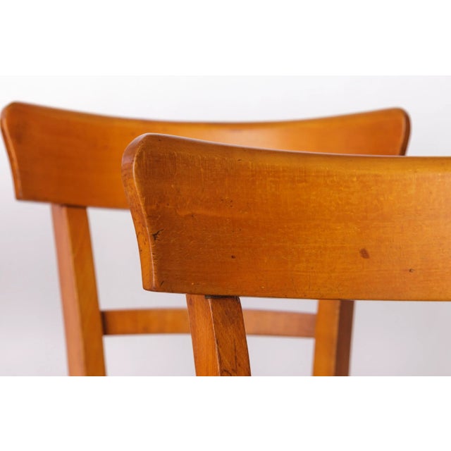 1960s Vintage Frankfurter Dining Chairs in Beech, Germany, 1960s, Set of 4 For Sale - Image 5 of 10
