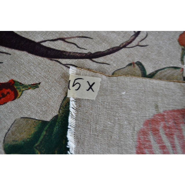 Mid-Century Modern Modernist Linen Fabric With Fruit Pattern by Kelly O'Neal- 15 Yards For Sale - Image 3 of 7