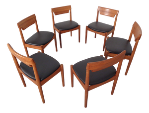 Danish Teak Dining Chairs from Glostrup, 1960s, Set of 6