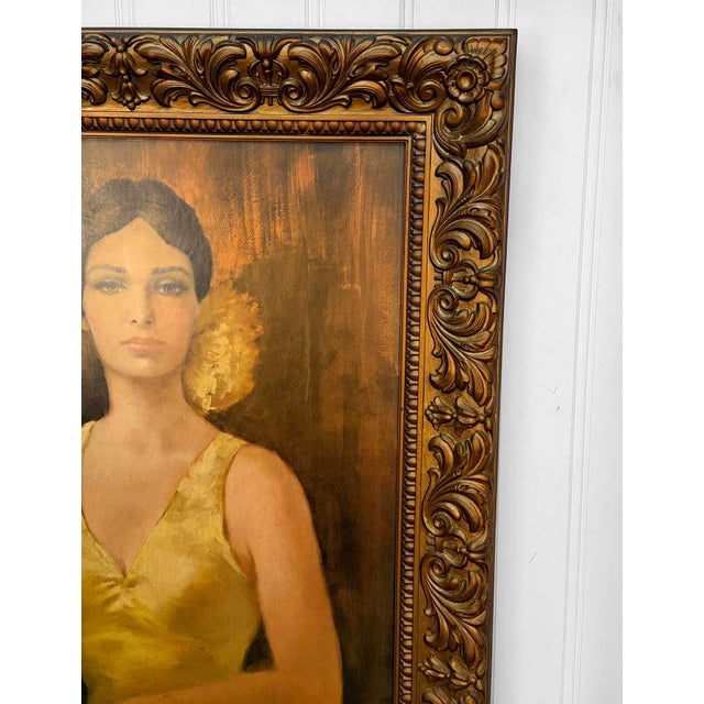 Plastic Vintage Spanish Revival "Carmen" Framed Print by Barbara Weber - 3x4 For Sale - Image 7 of 11