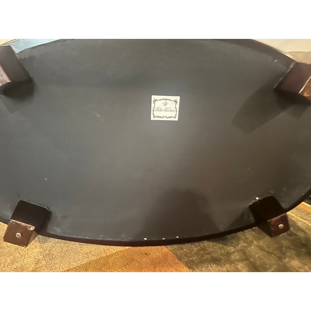 Animal Skin Oval Ottoman For Sale - Image 7 of 8
