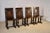 19th Century Set of 4 English Oak Parquetry Chairs For Sale - Image 9 of 12