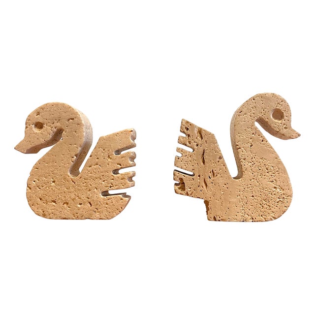 Swans by Enzo Mari for F.lli Mannelli, 1970s, Set of 2 For Sale