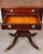 Early 20th Century Duncan Phyfe Revival Lyre Pedestal Mahogany Pembroke Side Table For Sale - Image 9 of 12