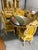 Antique White Late-20th-Century Italian Baroque/Rococo Revival Dining Room Table With 6 Chairs For Sale - Image 8 of 12