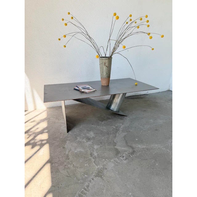 Handcrafted Metal Coffee Table, 1970s For Sale - Image 12 of 18