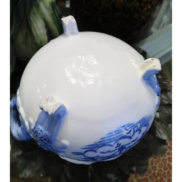 Vintage Blue and White Vintage Chinoiserie Soup Tureen For Sale In West Palm - Image 6 of 8
