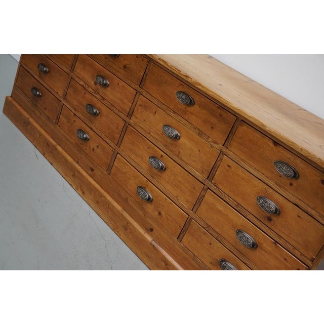 Rustic German Pine Apothecary Cabinet, 1930s For Sale - Image 14 of 18
