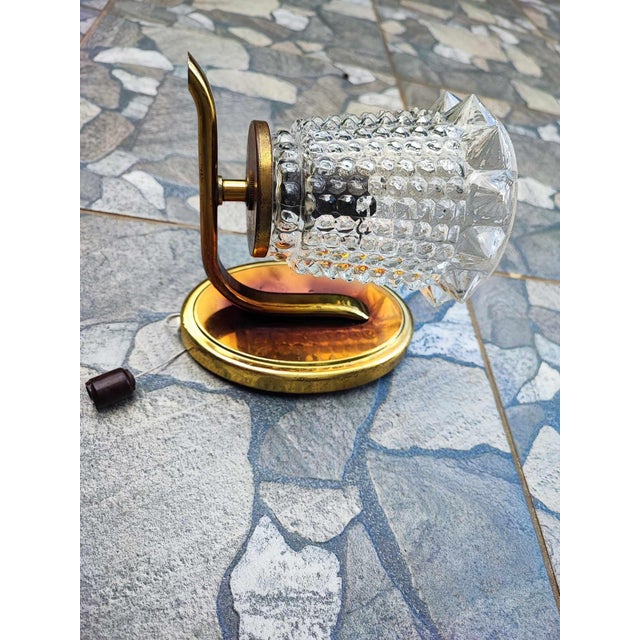 Vintage Brass Wall Lamp, 1950s For Sale - Image 3 of 8