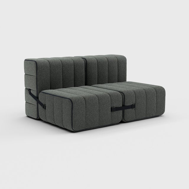 Two-Seater Modular Sofa in Sera Fabric from Ambivalenz, Set of 4 For Sale - Image 10 of 10