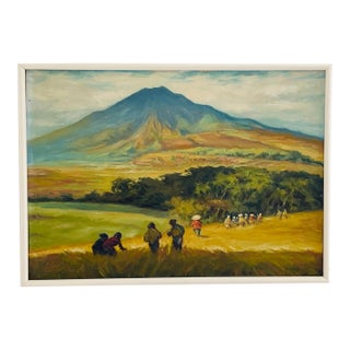 Landscape Painting by Lammeree, Mid-20th Century For Sale