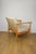 Vintage Loft Lounge Chair in Light Beige Velvet Upholstery and Beech, 1970 For Sale - Image 6 of 10