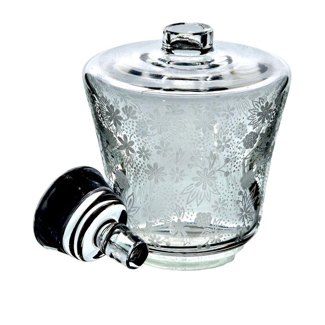 Baccarat Mid 20th Century Signed Baccarat Millefleurs Crystal Flacon, French Vanity Bottle For Sale - Image 4 of 9