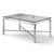 1970s Ultra-Modern 3-Piece Glass and Chrome Coffee Table & Two Matching End Tables. For Sale In Raleigh - Image 6 of 10