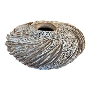 Late 20th Century Vintage Anne Goldman Organic Ceramic / Pottery Large Bowl, Centerpiece, Signed
