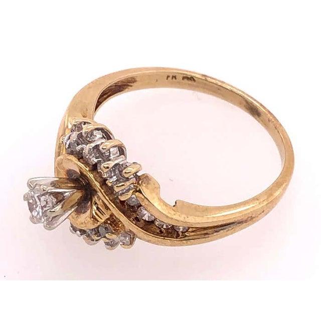 14 Karat Yellow Gold Engagement Ring 0.55 Total Diamond Weight For Sale - Image 10 of 10