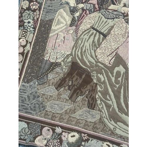 Mid-Century French Aubusson Style Jacquard Tapestry, 1960s For Sale - Image 16 of 18
