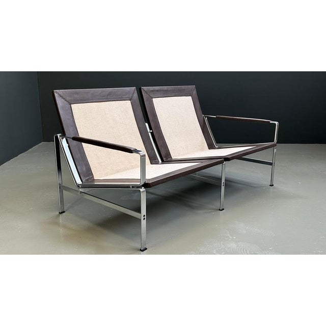 1960s Danish FK 6720 Sofa Set by Preben Fabricius & Jørgen Kastholm for Kill International, 1960s, Set of 2 For Sale - Image 5 of 14