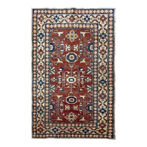 Vintage Kazak Afghan Rug