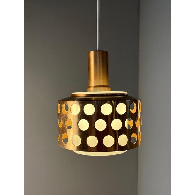 Copper and Glass Pendant, Sweden For Sale - Image 11 of 11