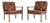 Vintage Scandinavian Leather Armchairs from Frederik Kayser, 1960s, Set of 2 For Sale