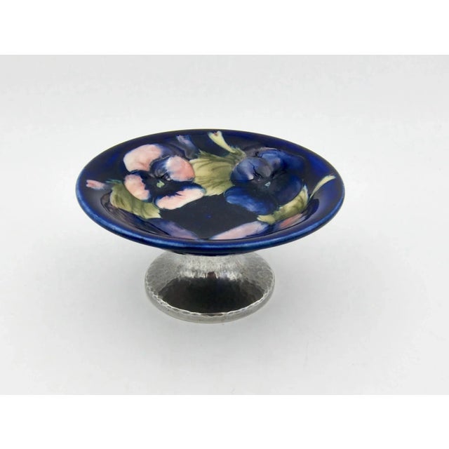 English Antique Moorcroft Tudric Tazza Dish for Liberty & Co For Sale - Image 3 of 9