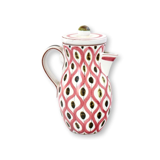 Mid-Century Modern Stig Lindberg Covered Pitcher for Gustavsberg For Sale - Image 3 of 5