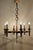 Arts and Crafts Golden Hand-Forged Six-Light Iron Chandelier, Germany, 1920s For Sale - Image 10 of 18