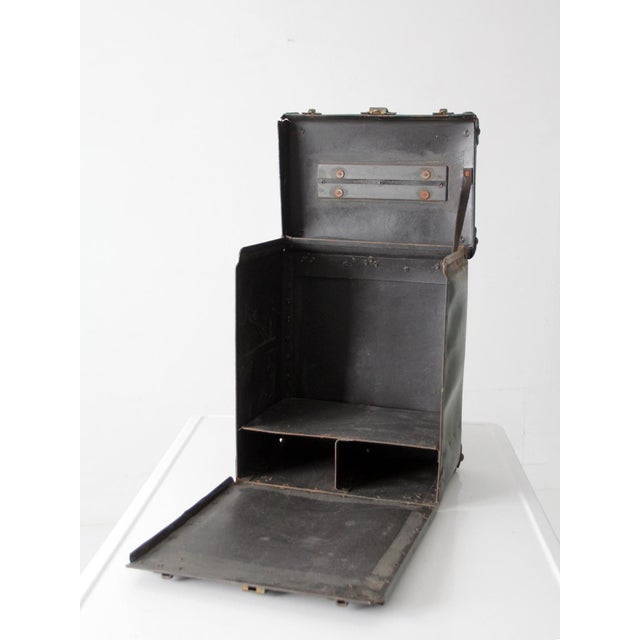 Antique Industriel Utility Tool Box For Sale - Image 9 of 13