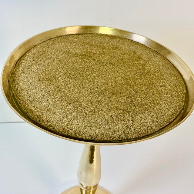 1970s Vintage Art Deco Hollywood Regency Boho Chic Brass Drinks Table. For Sale - Image 9 of 12