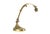Art Nouveau Brass Desk Lamp with Adjustable Gooseneck, Fluted Glass Shade and Floral Relief Base, Europe, 1920s For Sale - Image 10 of 10