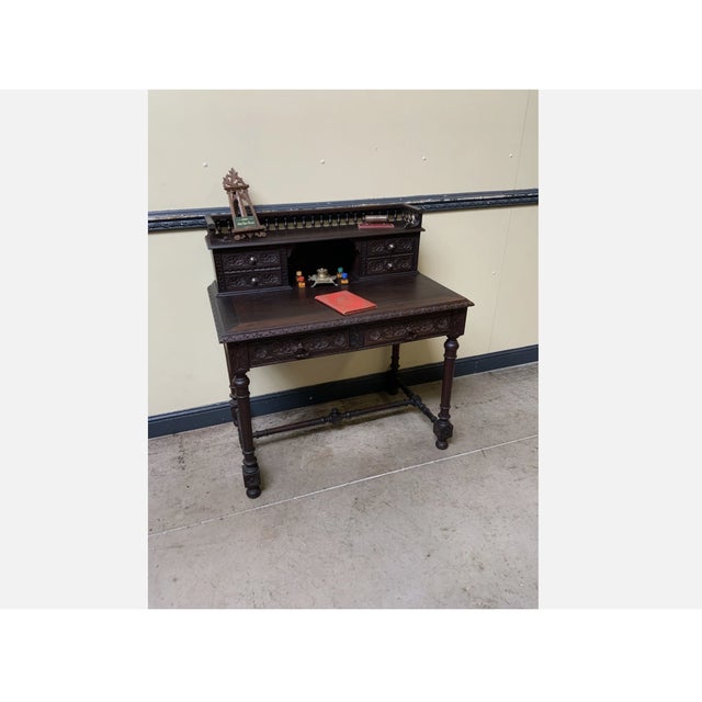 Antique Desk in Oak from Brittany, 1880 For Sale - Image 3 of 10