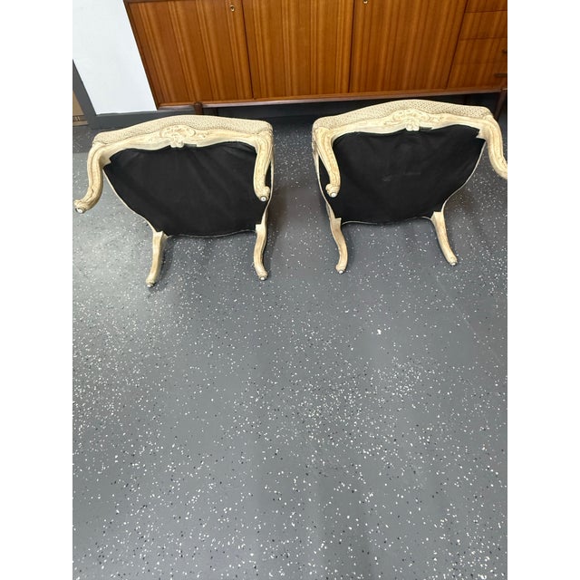 1960’s Interior Crafts Polychromed Louis XV Fauteuils (Pair) For Sale - Image 10 of 10