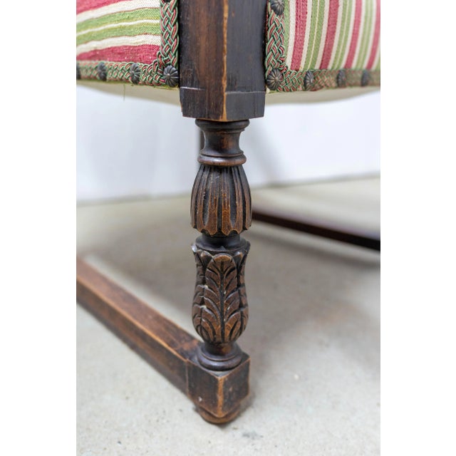 Set of Mid-Century Spanish Chestnut Armchairs, 1940s For Sale - Image 10 of 13