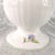Contemporary 1970s John Aynsley & Sons White Floral Footed Vase in Celeste For Sale - Image 3 of 8