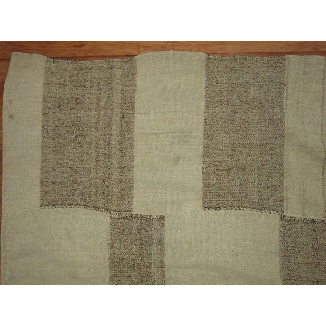 Contemporary Vintage Minimalist Kilim from Turkey - 6'5" x 8'1" For Sale - Image 3 of 4