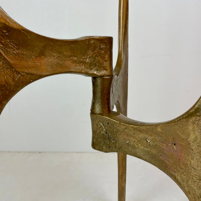 Metal Brutalist Floor Candleholder by Michael Harjes, Germany, 1960 For Sale - Image 7 of 14