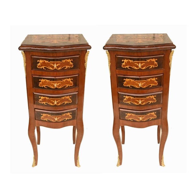 French Louis XV Nightstands, Set of 2 For Sale - Image 3 of 3