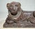 Antique Hand Carved 19th Century Reclining Lion Solid Marble Sculpture Statue For Sale In New York - Image 6 of 16