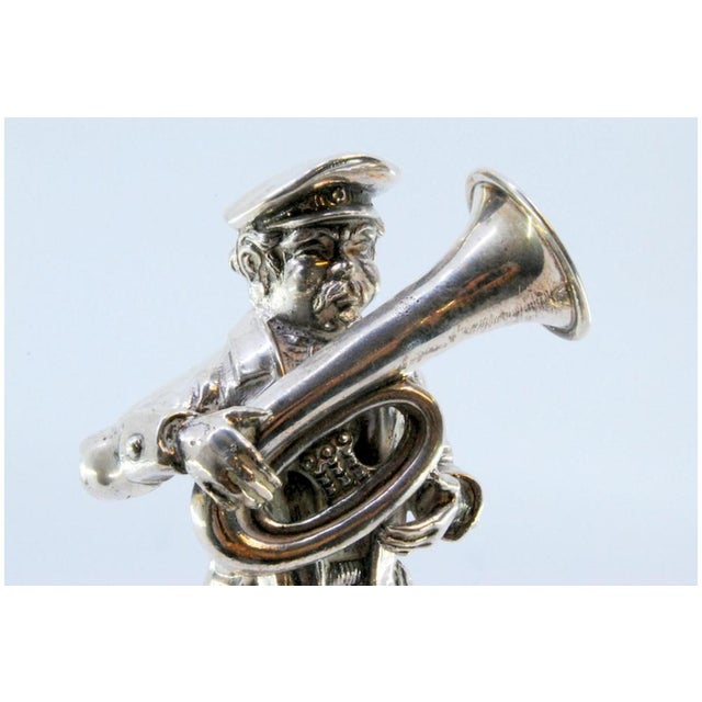 Silver Musician Playing Tuba For Sale - Image 4 of 9