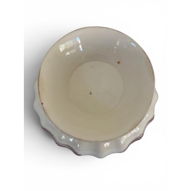 Ceramic Antique Copeland Duncan Rural Pastoral Scene Footed Bowl Circa 1850'5 For Sale - Image 7 of 10