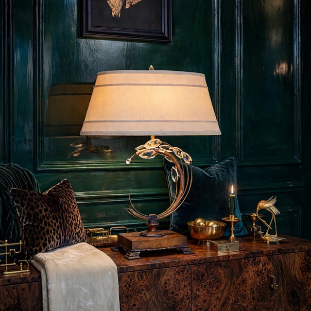A breathtaking statement piece from Fine Art Handcrafted Lighting, this Crystal Laurel table lamp brings an exquisite...