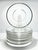 American 1950s Fostoria “Bridal Belle” Set of 12 Glass Luncheon or Large Salad Plates For Sale - Image 3 of 6