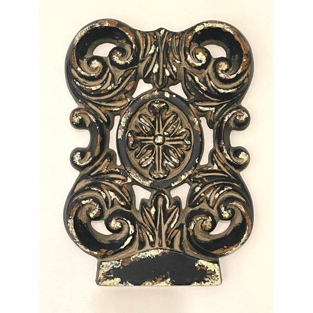 Distressed French Style Wall Art Emblem Hand painted Dimensions 10” width x 1.5” depth x 14” height Lightweight, ready to...