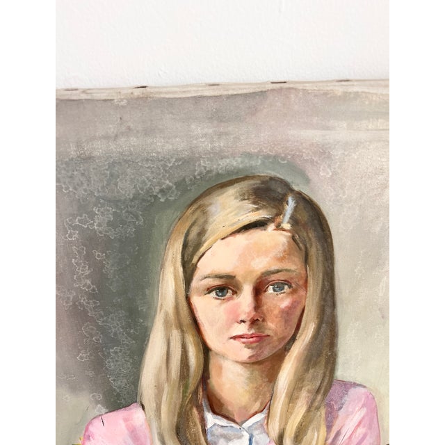 Vintage Comer Jennings Portrait Painting 1970s Original Signed For Sale - Image 18 of 18