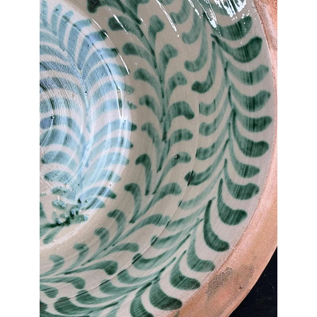 Large Spanish Fajalauza Ceramic Lebrillo Bowl For Sale - Image 4 of 8