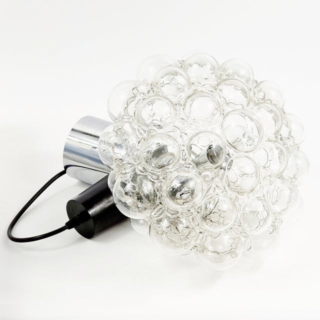 Large Mid-Century Bubble Glass Pendant or Ceiling Light by Helena Tynell for Limburg, Germany, 1960s For Sale - Image 6 of 9
