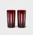 1960s 1960s Mid-Century Modern Ruby Cut-to-Clear Glassware Collection. Set of Six For Sale - Image 5 of 5