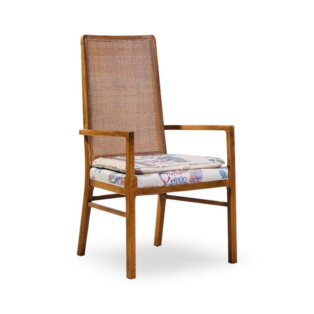 Founders Style Mid Century Oak and Cane Dining Chairs - Set of 6 For Sale - Image 10 of 17