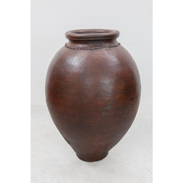 Antique Life Size Stoneware Vase, 1870 For Sale - Image 3 of 9
